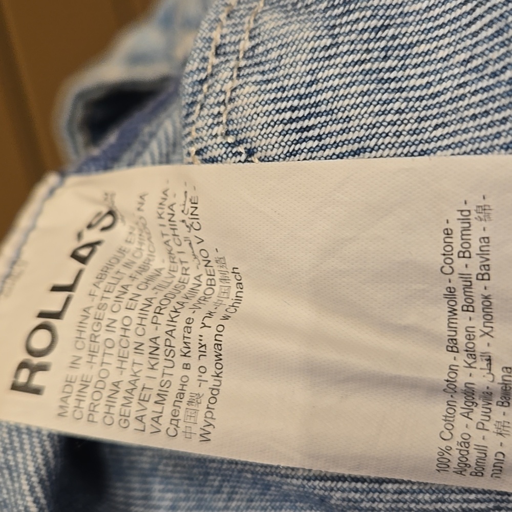 ROLLA'S Heidi Trade Austin Straight in Mid Vintage Blue Size 30 - Picture 7 of 7
